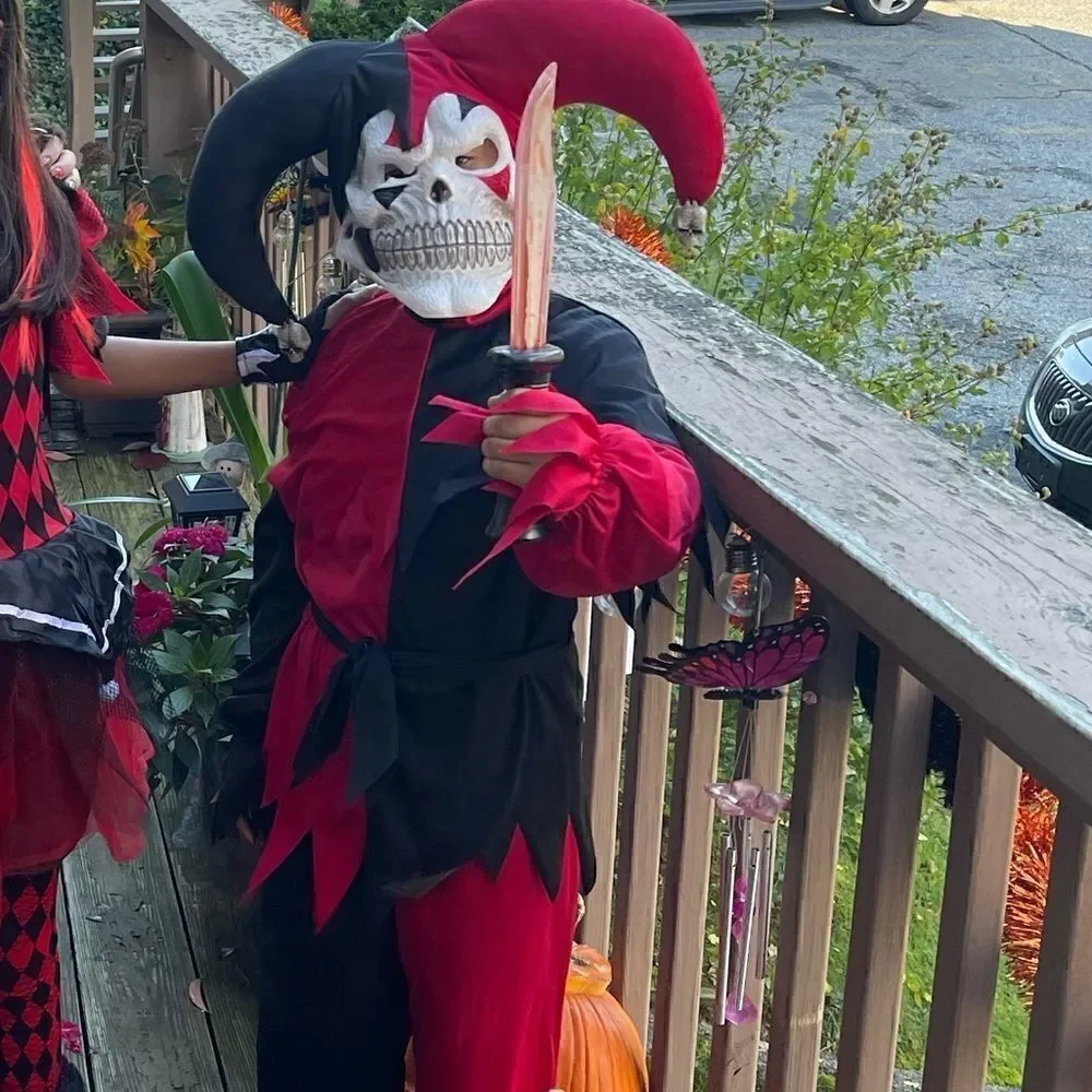 Kids Wicked Jester Costume Size 10-12 age